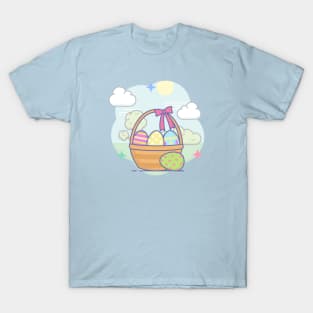 Easter basket in spring T-Shirt